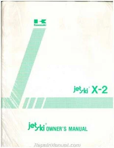 1987 Kawasaki JF650A2 X-2 Jet Ski Factory Owners Manual - Picture 1 of 1
