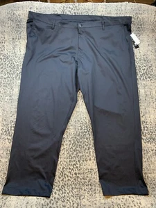 NEW Zelos Big & Tall Men’s Size 52 X 31 Black Wicking Stretch Pants Golf Office - Picture 1 of 18
