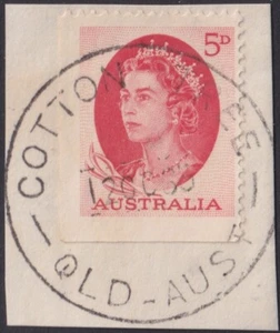 QUEENSLAND POSTMARK "\COTTON TREE" ON 5D QEII DATED 1965 (A25082) - Picture 1 of 1