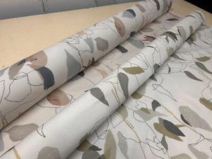 VILLA NOVA Cotton fabric Design Liana 140CM WIDE curtain blind material - Picture 1 of 18