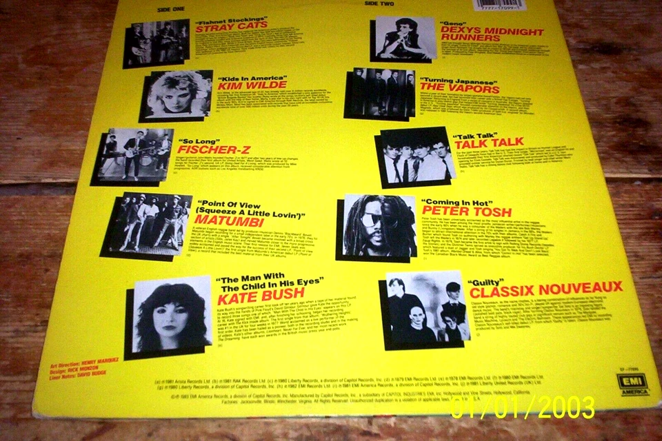 EMI PROMO 1981 LP w/ KATE BUSH Vapors PETER TOSH Stray Cats TALK TALK Matumbi NM - Image 1 of 1
