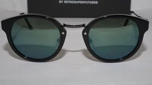 SUPER BY RETROSUPERFUTURE Nuevas Gafas de Sol Panamá Negro Azul KUT/R SP16 - Imagen 1 de 12