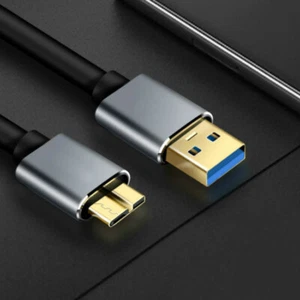 Cable de disco duro Micro-B USB 3.0 para Seagate Backup Plus, expansión, unidad de juego - Imagen 1 de 3