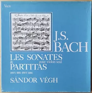 Sandor Vegh Bach Sonatas & Partitas For Solo Violin Valois CMB 14 Rare 3LP Set - Picture 1 of 4