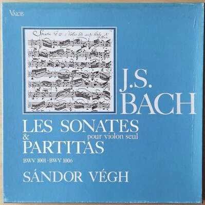 Sandor Vegh Bach Sonatas & Partitas For Solo Violin Valois CMB 14 Rare 3LP Set - Image 1 of 4