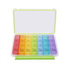 Pill Organizer 28 Day Monthly Pill Cases Sukuos Moisture-Resistant Large 4 Weeks