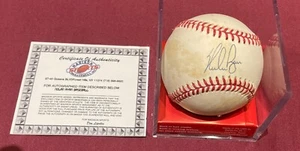 NOLAN RYAN AUTOGRAPHED OFFICIAL MLB BASEBALL TEXAS RANGERS Rawlings COA Signed - Picture 1 of 3