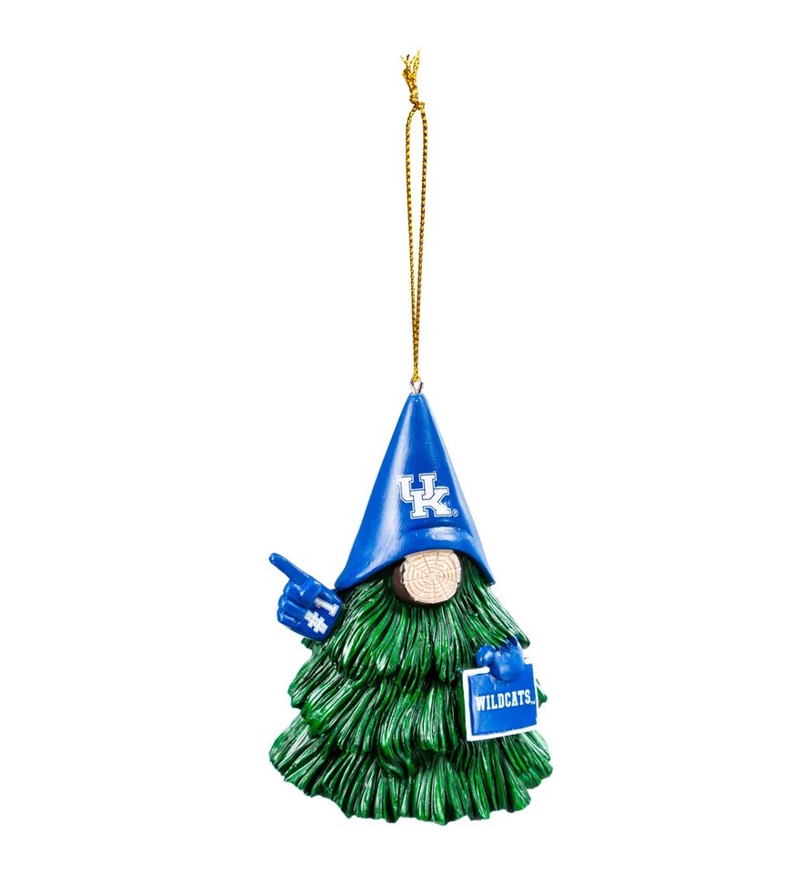 Kentucky Wildcats NCAA Resina Gnomo Árbol Personaje Navidad Adorno Decoración Foto 1 de 1