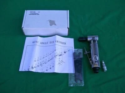 1/4" PNEUMATIC MINI ANGLE DIE GRINDER POLISHER AIR GRINDING TOOL 22.000 RPM  NIB - Image 1 of 4