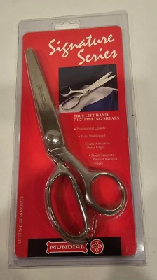 Mundial Right Hand Pinking Shears  7.5" Made In Brazil  with Package #462 - Image 1 of 4