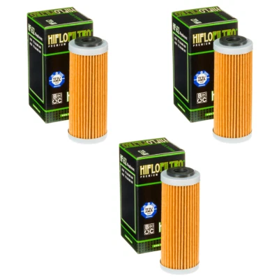 HiFlo Oil Filter for KTM 250 SX-F Factory Edition 2015 2016 2017 SXF - Pack of 3 - Image 1 of 4