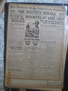 Titanic Newspaper History BUTT MEMORIAL BRIDGE DEDICATED AUGUSTA GA - Picture 1 of 1