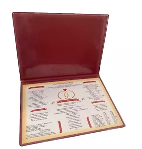 Personalised 55th Emerald Anniversary Gift OUR WEDDING DAY Chart Print Keepsake - Picture 1 of 10