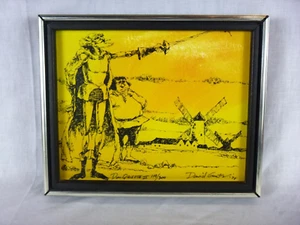 Vtg 1974 David Gantz Don Quixote II Serigraph Framed Signed & Numbered - Picture 1 of 10