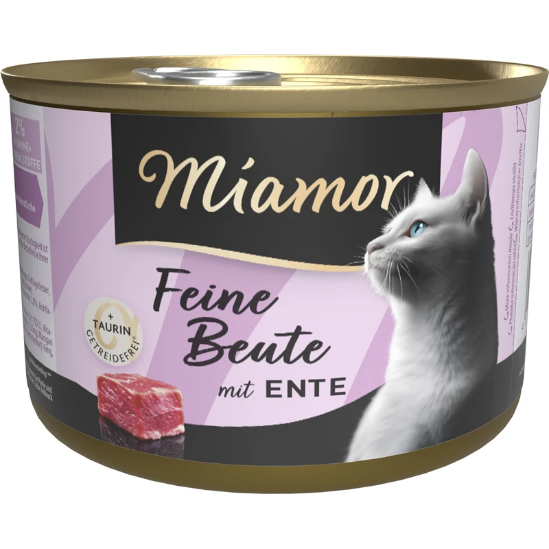 12 X Miamor Dose feine Beute Ente 185g