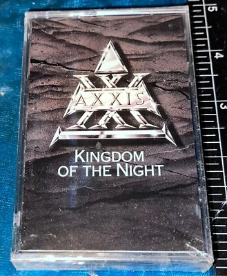 RARE NOS 1989 AXXIS KINGDOM OF THE NIGHT CASSETTE ENIGMA GERMAN ROCK HEAVY METAL - Image 1 of 3