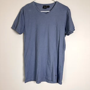 BOSS Hugo Boss Basic T-Shirt Mens Medium Blue Short Sleeve Pullover Tee - Picture 1 of 7