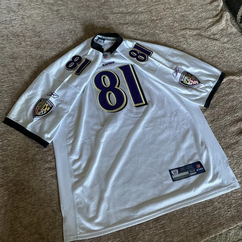 Anquan Boldin Baltimore Ravens Authentic Sewn Vintage Reebok Jersey Size 52/XL Cover