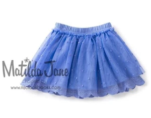 NWT Matilda Jane Adventure Begins Blue Mother May I Skirt Tulle Skirt Size 12 - Picture 1 of 10