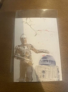2023 Star Wars Lucas Films Ltd. C-3PO R2-D2 Art Card Sketch Card - Picture 1 of 8