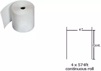 Бумага для квитанций compitab Z-PERFORMANCE 1000D 2,4 мил 4 дюйма x 575 футов 6 рулонов #10010058 - Изображение 1 из 4