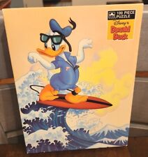 Disney 100 PC Golden Jigsaw Puzzle Donald Nephews Fishing Duck Tale Vintage 80s