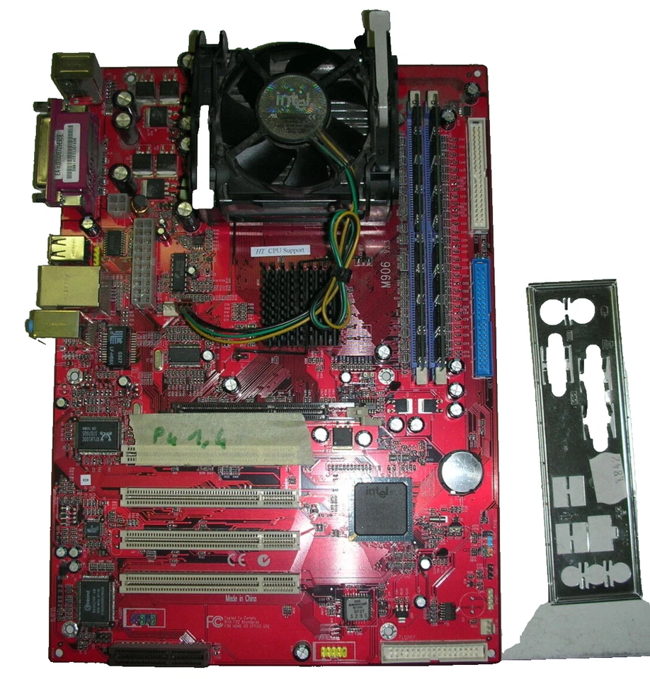 Pcchips M906 P4 Pentium 4 1,4Ghz 1Gb RAM DDR Cooler 478 Socket - Image 1 of 1