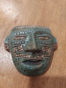 Vintage Astec Stoneware Mask of Teotihuacan Mexico - Picture 1 of 15
