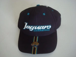 JACKSONVILL JAGUARS TWINS SCRIPT  STRAPBACK  DEADSTOCK HAT CAP VINTAGE BX1 BEACH - Picture 1 of 2
