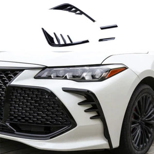 For Toyota Avalon 2019-2022 Front Fog Lamp Light Strip eyebrow Cover 4PCS Black - Picture 1 of 11