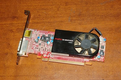 AMD FirePro V3800 512MB GDDR3 PCIe x16 DVI DisplayPort GPU Graphics Card, TESTED - Image 1 of 4
