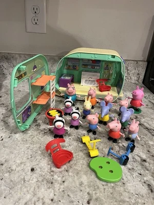 peppa pig friends figures lot and caravan Please See Pics For Characters - Image 1 of 4