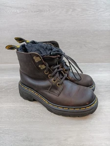 Dr. martens Air Wair Womens Boot Work Combat Ankle Lace Up Size 6 Brown Vintage - Picture 1 of 10