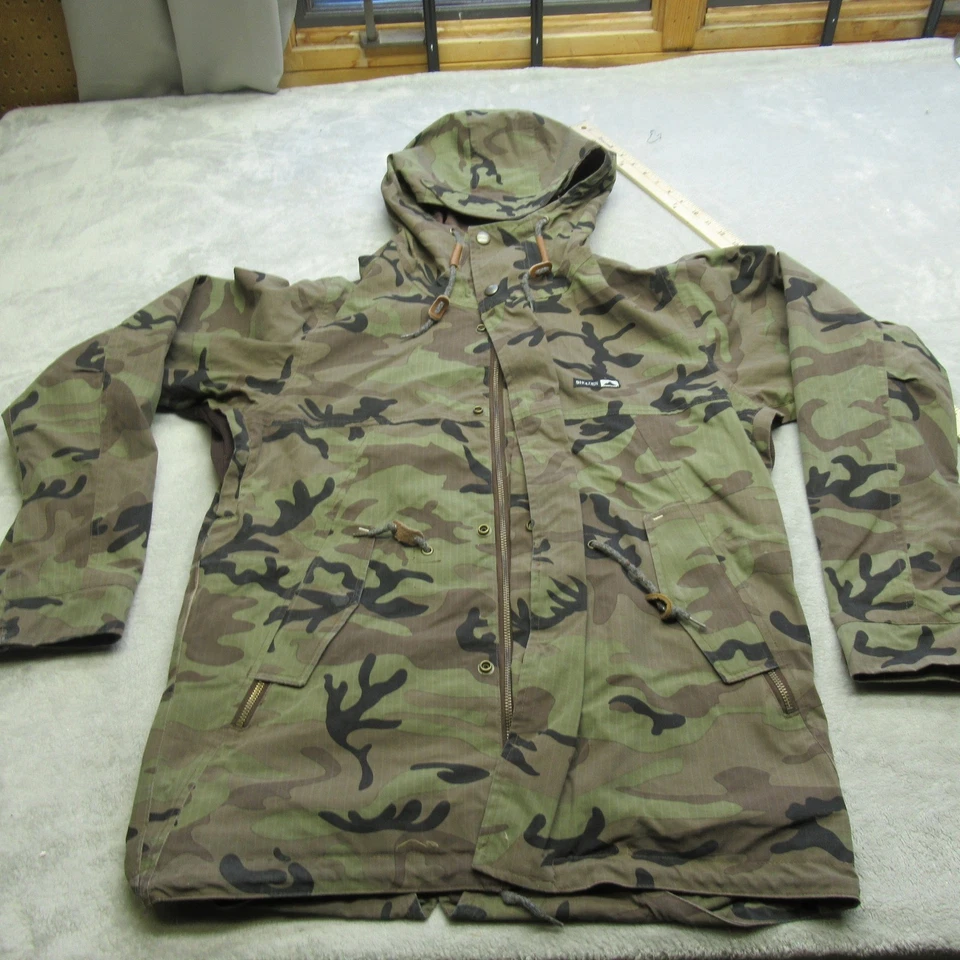 Holden Jacket Mens Small Green Camo Army Hooded Waterproof Ripstop Snowboard Ski - Image 1 of 4