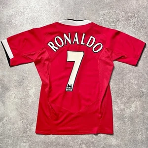 Cristiano Ronaldo Manchester United 04-06 Home #7 Nike Jersey S F/S From Japan - Picture 1 of 18