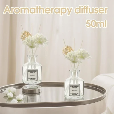 50ml Reed Diffuser Sets Lavender Jasmine AromatherapyHousehold Bedroom S8W7 - Image 1 of 4