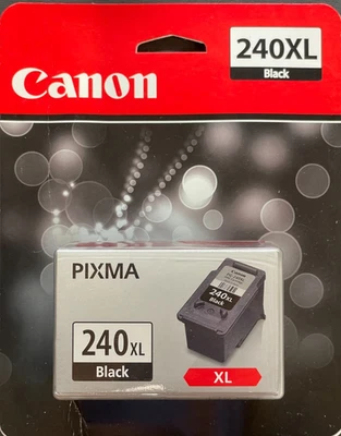 Cartucho de tinta negra Canon PG-240XL genuino OEM NUEVO # 240 240XL PG240XL Foto 1 de 4