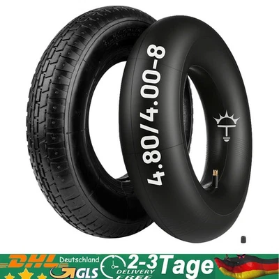 Schubkarren Reifen 4.00-8 400x100 4.80-8 + Schlauch 400x100 4.00-8 - Bild 1 von 4