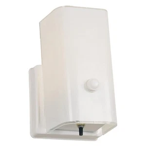 Design House 501130 1 Light Wall Light, White - Picture 1 of 10