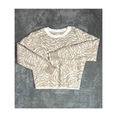 Pilcro Anthropologie Sweater Fur Striped Pullover Women's XS Soft Comfy Luxe - Image 1 of 4