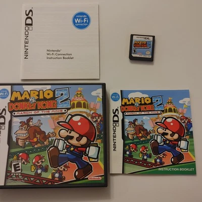 Mario vs. Donkey Kong 2: March of the Minis (DS) Complete CIB Tested Authentic - Image 1 of 4