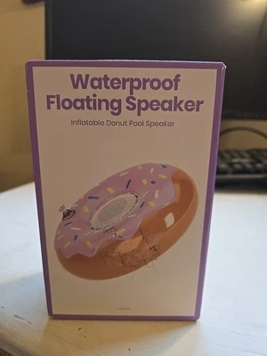 Nuevo Altavoz Bluetooth Flotante Impermeable Donut Inflable Baño o Piscina Foto 1 de 2