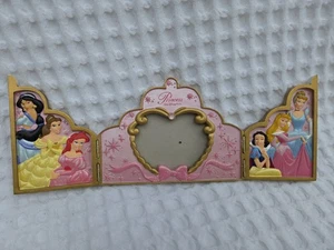 Marco de fotos tiara princesa parques Disney 3D auténticas joyas triple pliegue - Imagen 1 de 6