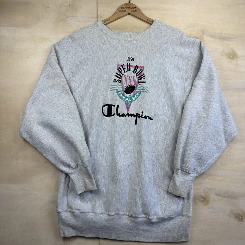 De colección Campeón de los 90 Tejido Inverso NFL Fútbol Super Bowl Tampa Bay Talla XXL EE. UU. Foto 1 de 4