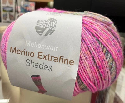 Lana Grossa Meilenweit Merino Extrafine Shades, Schurw./Seide/PA, 100g ca. 420m - Bild 1 von 4