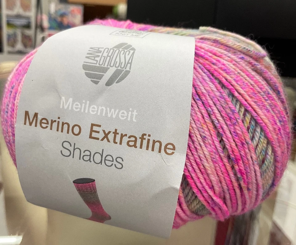Lana Grossa Meilenweit Merino Extrafine Shades, Schurw./Seide/PA, 100g ca. 420m - Bild 1 von 4