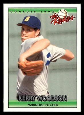 1992 Donruss The Rookies Kerry Woodson #127 Seattle Mariners - Image 1 of 2