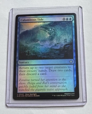 Calamitous Tide #43 Bloomburrow Foil Sorcery MTG NM/M - Image 1 of 2