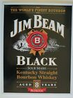Jim Beam Black Label Metal Tin Sign Man Cave Pub Bar 40.5 X 31.5 Reporduction