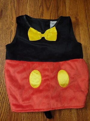 Disney Baby Mickey Mouse Costume Top Only Infant Halloween 6-12 Months Fuzzy - Image 1 of 4